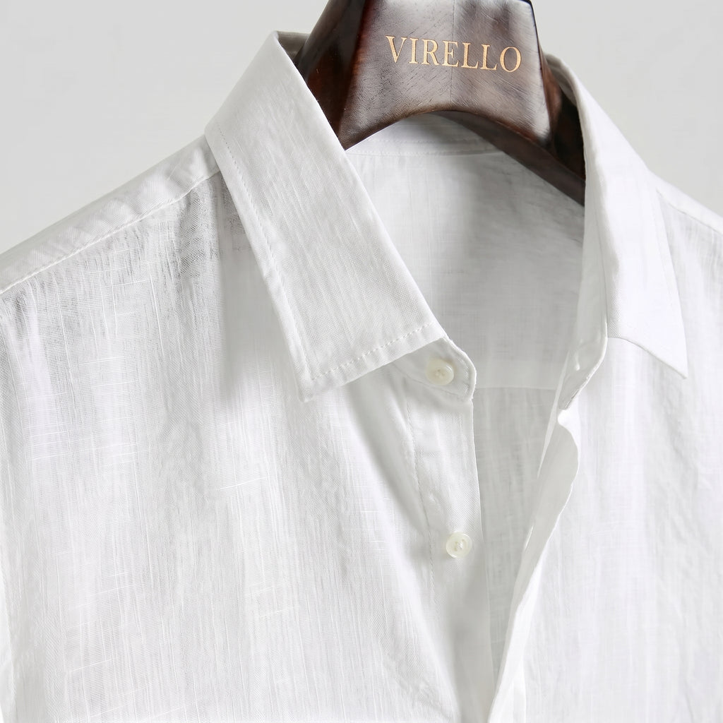Virello Leinenhemd Weiß